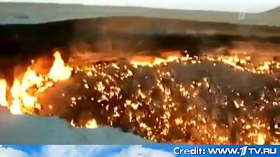 Russian Television Shows Flaming Hole Where Meteorite Fragment Came To Earth