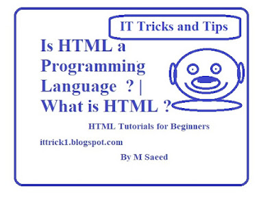 is html a programming language  | what is html 