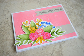 Congratulations Card by Jess Crafts using Simon Says Stamp June 2017 Card Kit Blissful