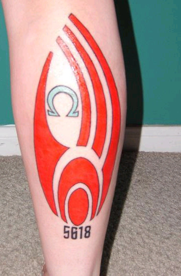 star leg tattoo