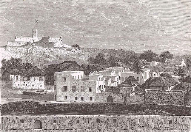 View of Elmina from St. George d'Elmina castle, c. 1870