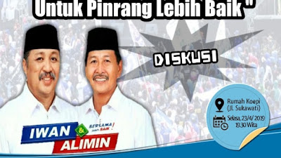 Pemuda NU Pinrang Gelar Diskusi Bertajuk Selamat Datang Bupati Baru, Ini Jadwalnya,!