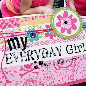 SRM Stickers Blog - My Everyday Girl Layout by Tessa Wise - #layout #stickers #twine #stickerstitches #girl