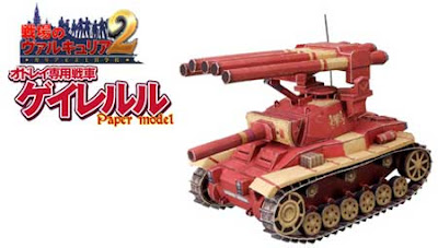 Valkyria Chronicles Tank Papercraft