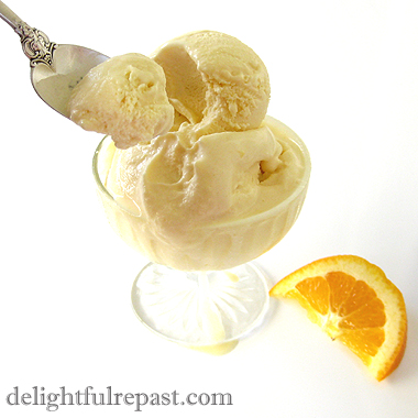 Orange Ice Cream / www.delightfulrepast.com