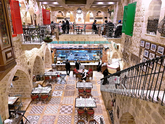 The interiors of the Assaha Lebanese Restaurant, Kuwait