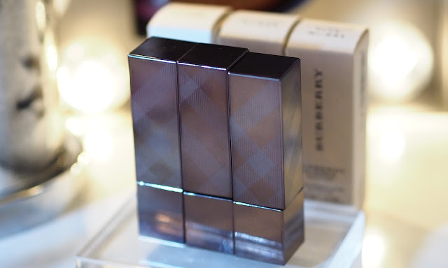 Burberry Kisses Sheer in 297 Midnight Plum, 249 Hydrangea, and 241 Crimson Pink
