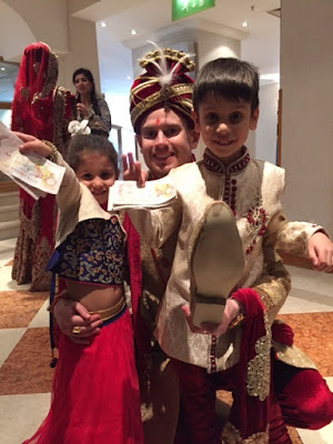Child at an Indian wedding