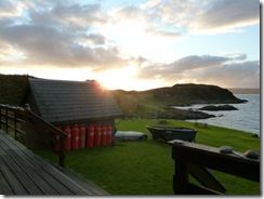 outside the lodge