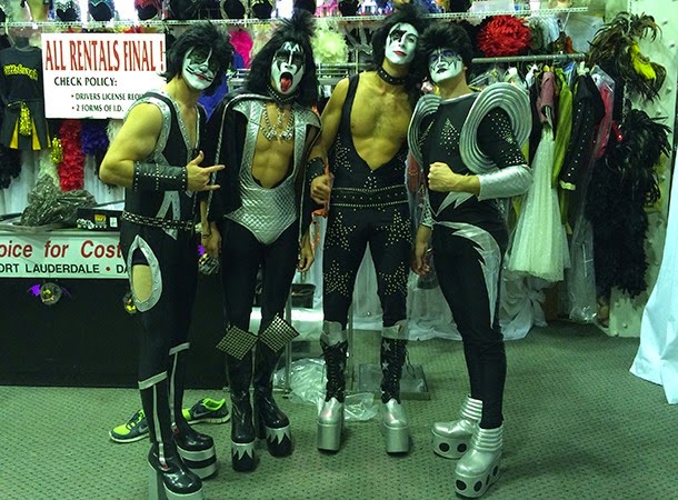 Pens players dressed as KISS