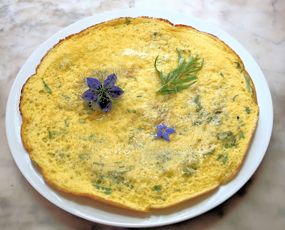 omelette; champignons, Père Moulard