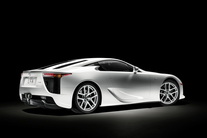 The Lexus LFA does 0-100 kph in 3.7 seconds and has a top speed 