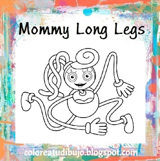 Mommy long legs de Poppy playtime para colorear