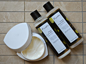 Fushi Argan and amalaki shampoo and conditioner Dove intensive repair mask