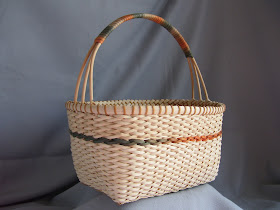 knitting basket with handle