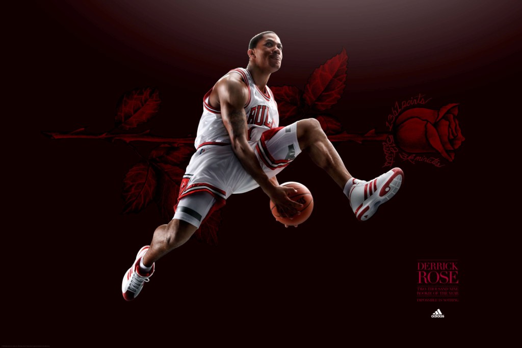 derrick rose high. derrick rose high.