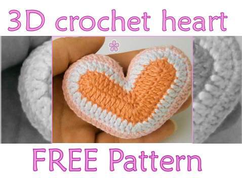3D Crochet Heart Pattern_ M05
