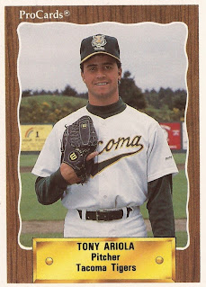 Tony Ariola 1990 Tacoma Tigers card