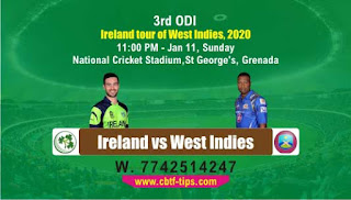 cricket prediction 100 win tips IRE vs WI 