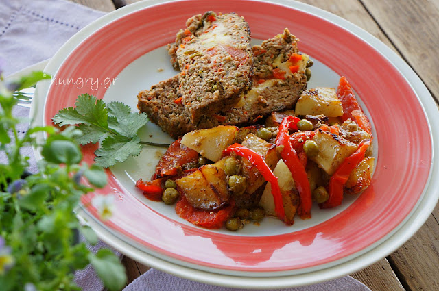 Meatloaf with Mixed Vegetables & Cheese