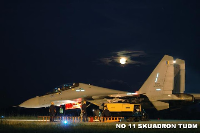 SU 30 MKM 11 Skuadron TUDM