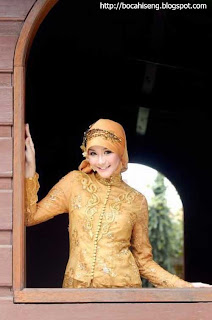 Zaskia Kebaya Muslim kuning Kebaya- Muslim Fashion