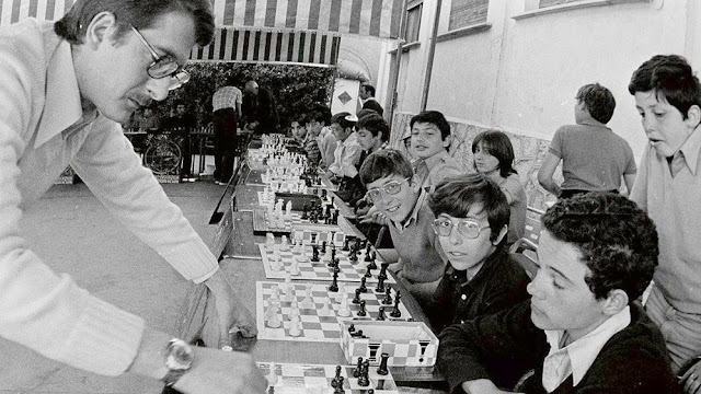 Simultáneas de ajedrez de Miiguel Ángel Nepomuceno
