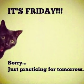 It's Friday! Sorry... Just practicing for tomorrow.