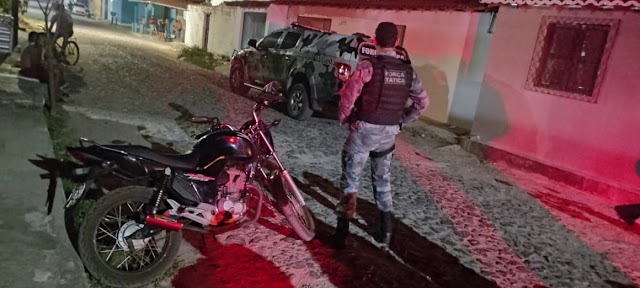 Força Tática do 2º BPM recupera moto em menos de uma hora após ter sido roubada em Parnaíba