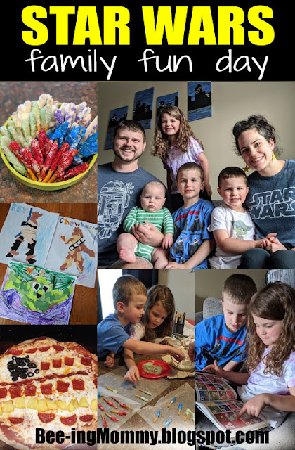 Star Wars, Star Wars themed day, themed day, family fun, May 4th, Star Wars day, free family fun, Star Wars craft, Star Wars food, Star Wars activity