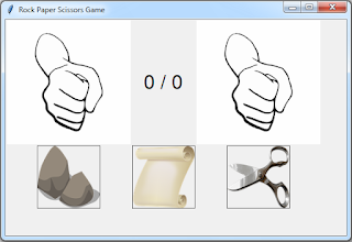 Python Tkinter Rock Paper Scissors Game