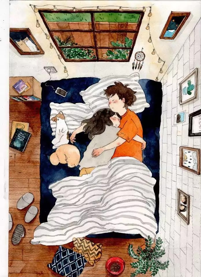 15 Romantic Illustrations By Various Artists That Depict The Phases Of A Relationship
