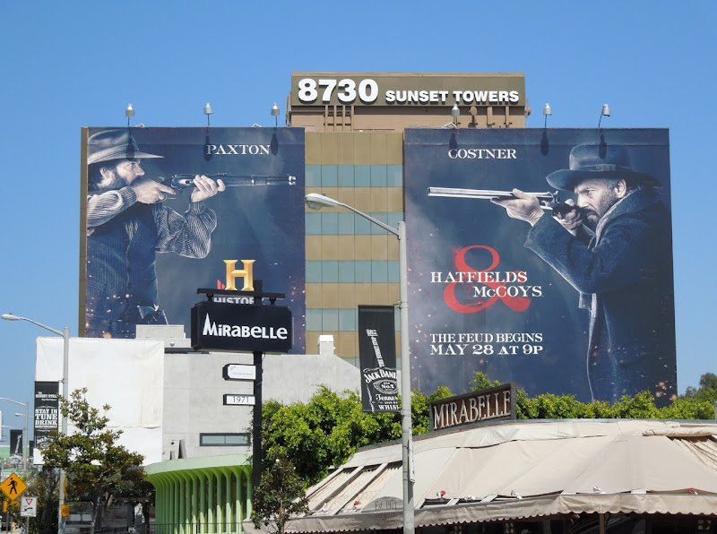 Giant Hatfields McCoys History billboards