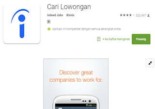 Aplikasi Jobs atau sering disebut juga JobStreel