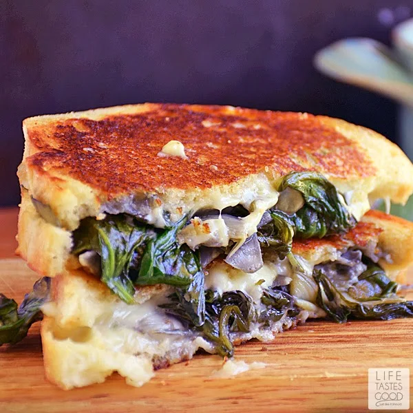 Spinach Artichoke Grilled Cheese