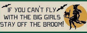 If you can't fly with the big girls stay off the broom!