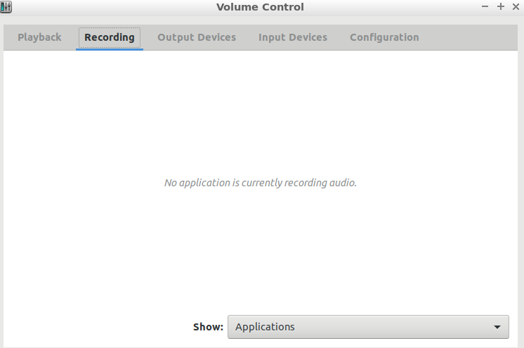 PulseAudio recording settings