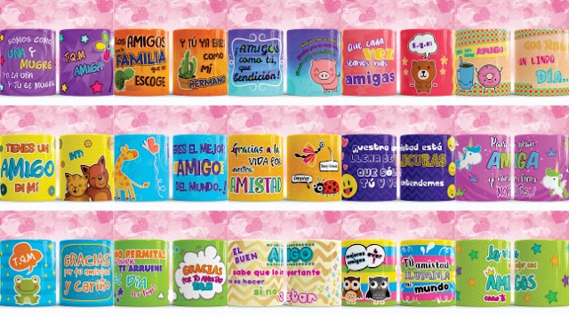 15 Plantillas Editables en PSD para Sublimar Tazas del Día del Amor y la Amistad