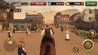  Apakah teman siap untuk mengambil bab dalam sebuah petualangan di game  Update, West Gunfighter MOD APK 1.4 for Android Original Version Terbaru 2018