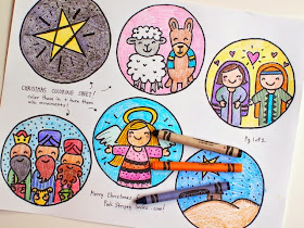 free Christmas Coloring Sheets for kids (Advent and Nativity)