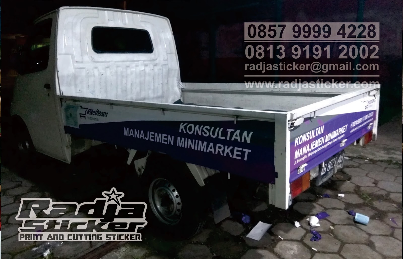 Tempat Stiker Mobil Pickup Murah Radja Sticker