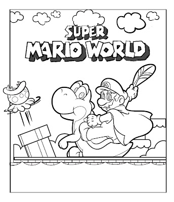 coloring pages mario brothers