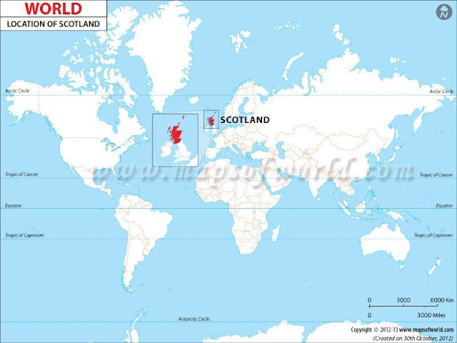 where is scotland on the world map