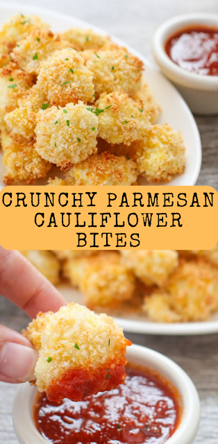 Crunchy Parmesan Cauliflower Bites