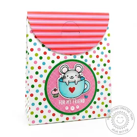 Sunny Studio Stamps: Sweet Treat Bag Dies Merry Mice Fancy Frame Dies Everyday Gift Bag by Anja Bytyqi