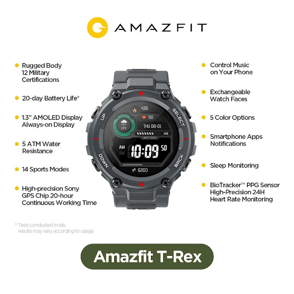 Amazfit T-Rex a preço brutal em Espanha