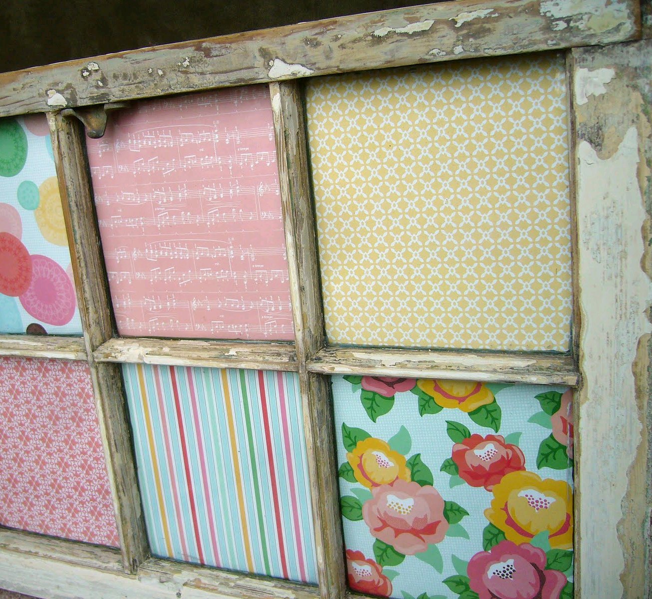 Old Window Scrapbook Paper