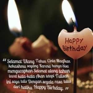 "Ucapan Selamat Ulang Tahun Buat Pacar"