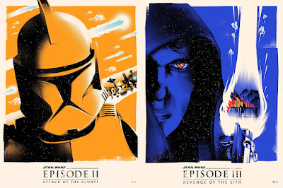 Star Wars Episode II & III Cloud Series Screen Prints by Lyndon Willoughby x Bottleneck Gallery
