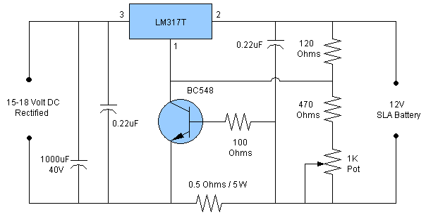 Lead Acid Battery Charger Circuit Diagram